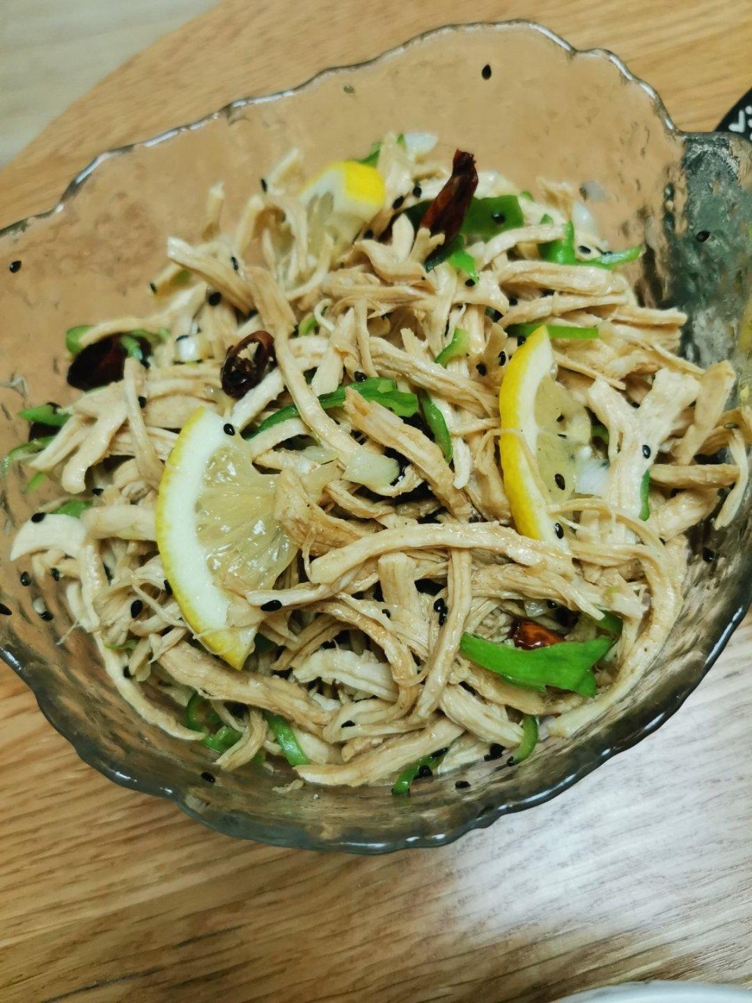 ✅ 第6道快手低脂菜✨清爽美味的柠檬鸡丝🍋鸡胸肉满分吃法💯