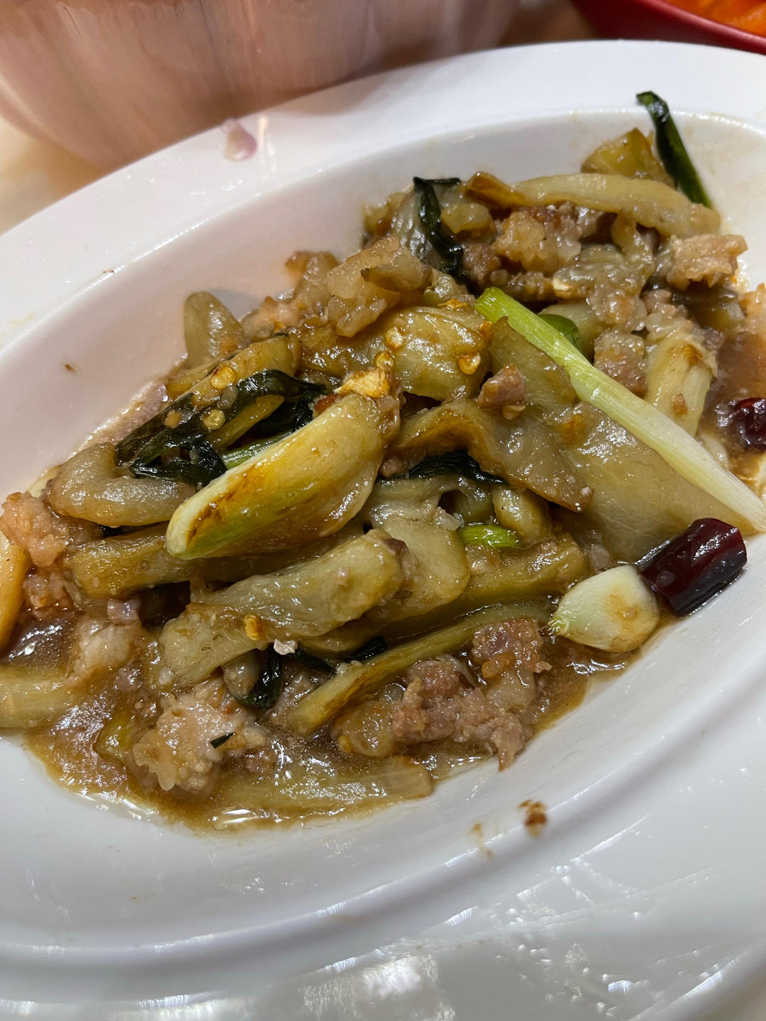 咸鱼茄子煲（少油）