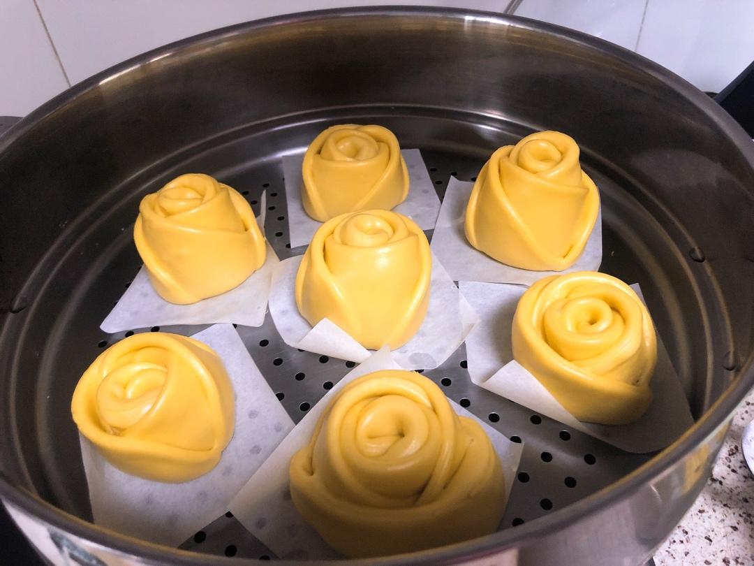 南瓜玫瑰花馒头