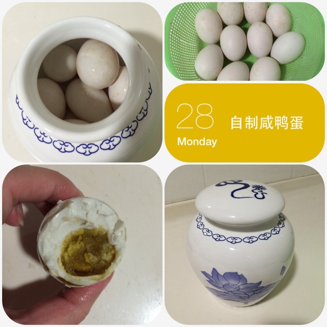 朴素的咸鸭蛋