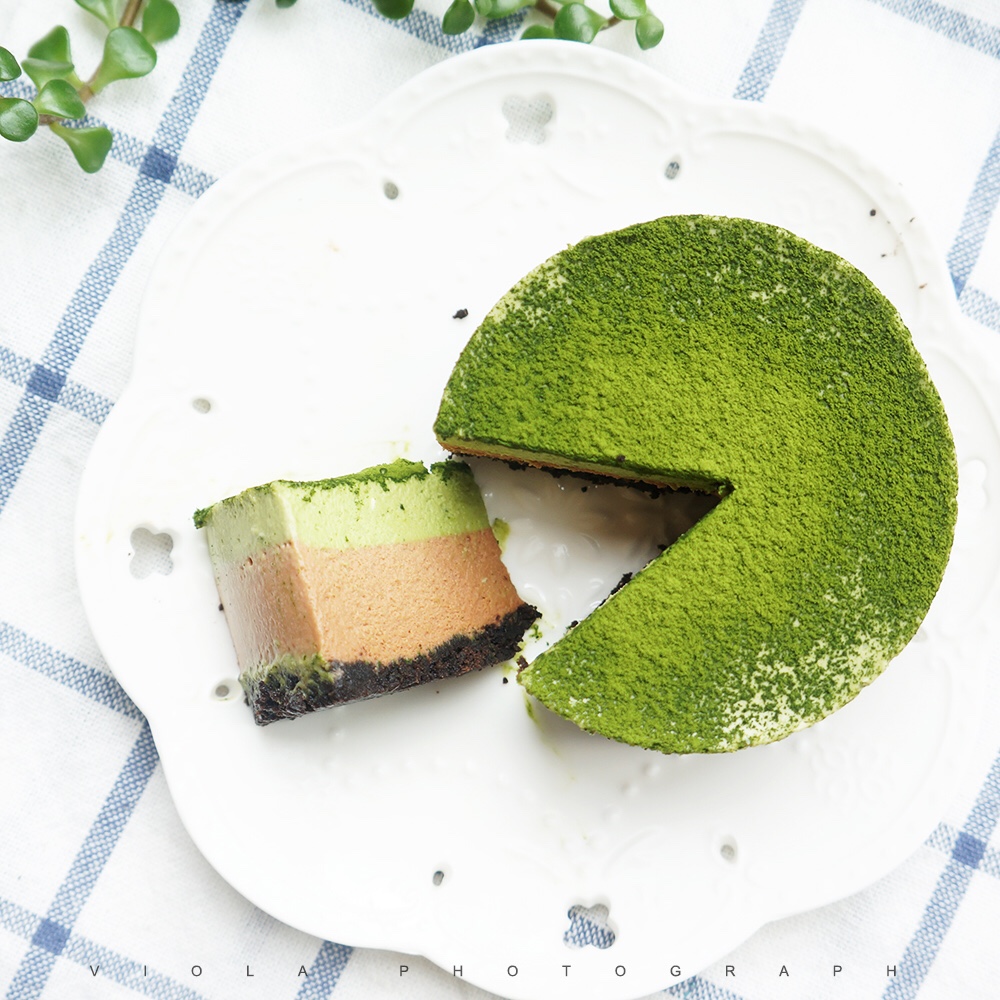 巧克力抹茶慕斯蛋糕