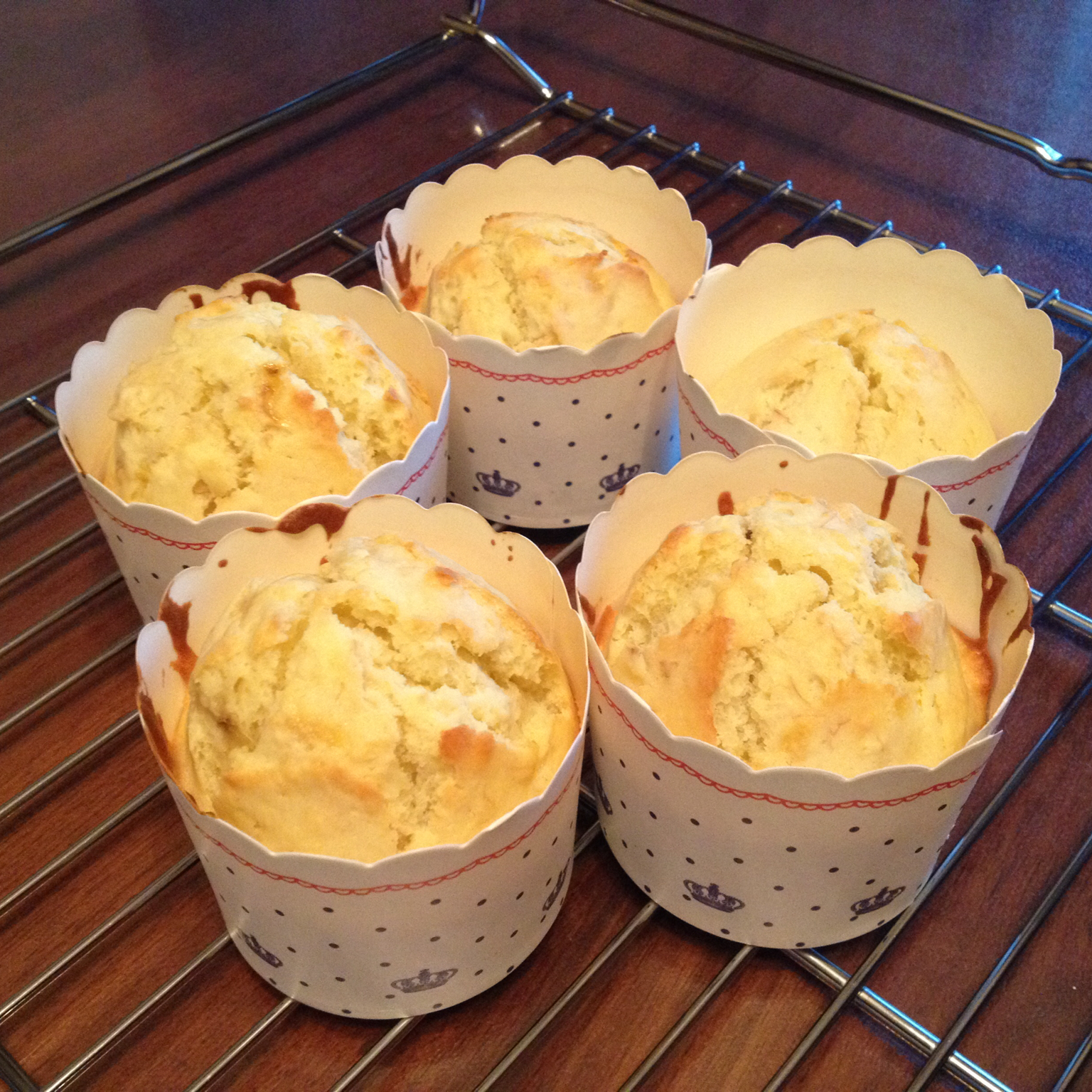 水月的家园做的马芬 纸杯蛋糕cupcake香蕉松糕