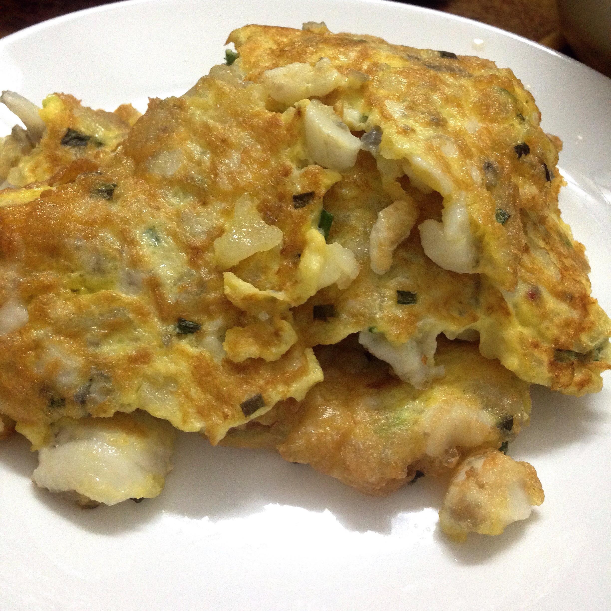 周333做的鱿鱼卵煎蛋