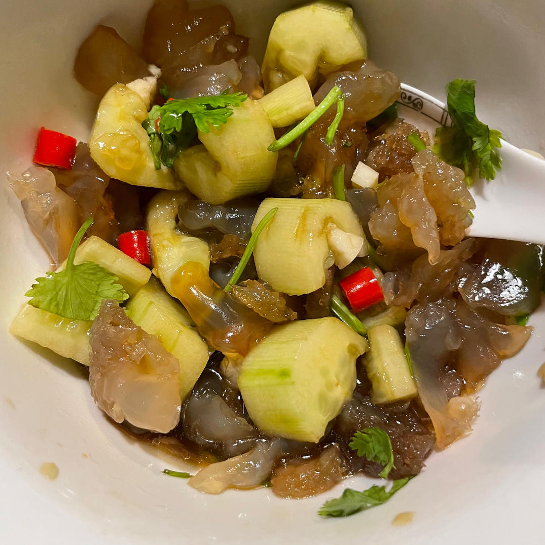 夏季开胃菜，凉拌海蜇头