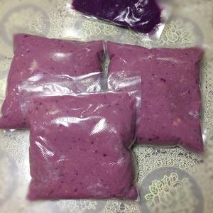 自制·香芋紫薯泥馅的做法 步骤2