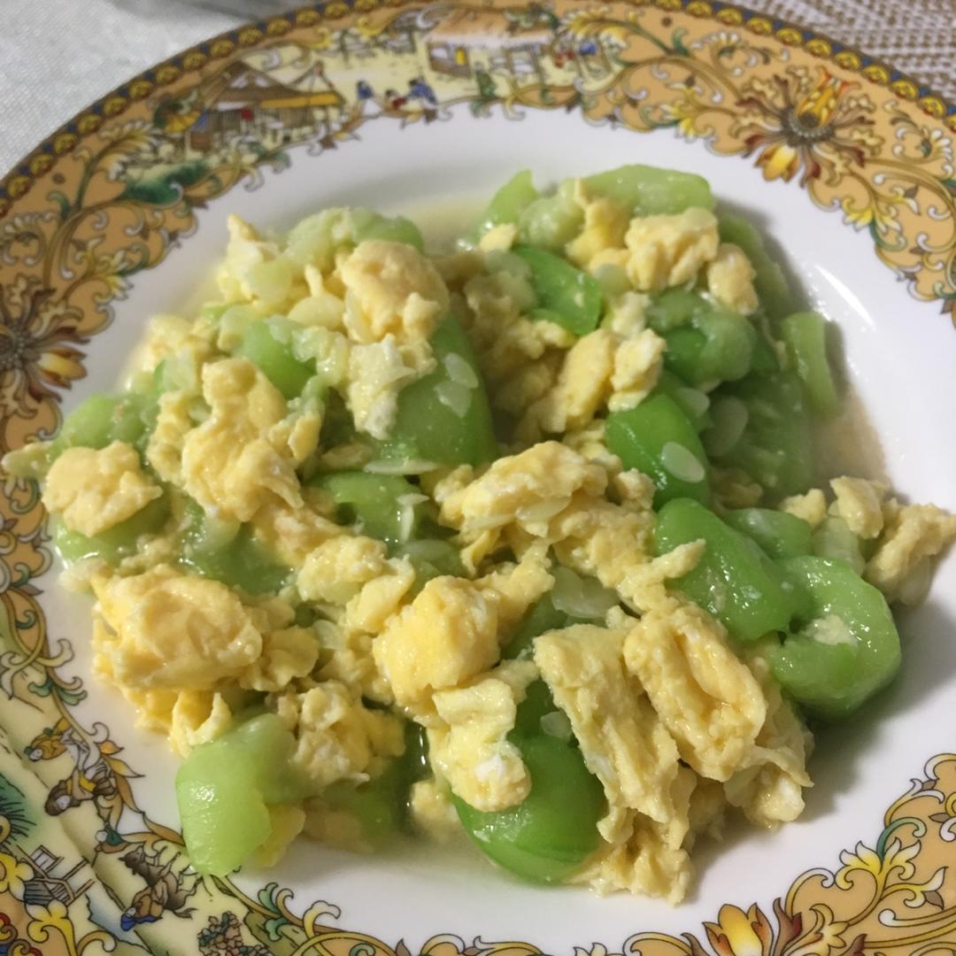 丝瓜炒蛋