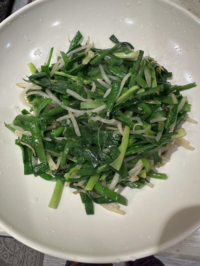 韭菜炒豆芽