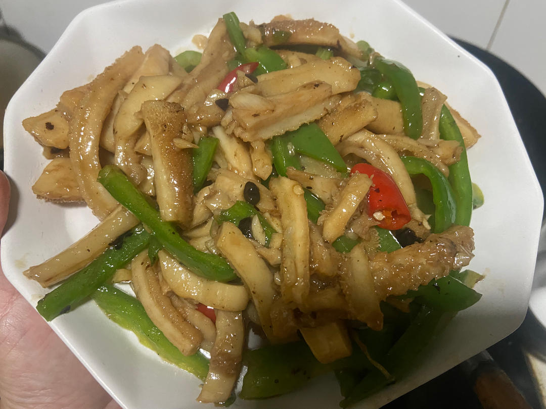 青椒炒牛肚丝