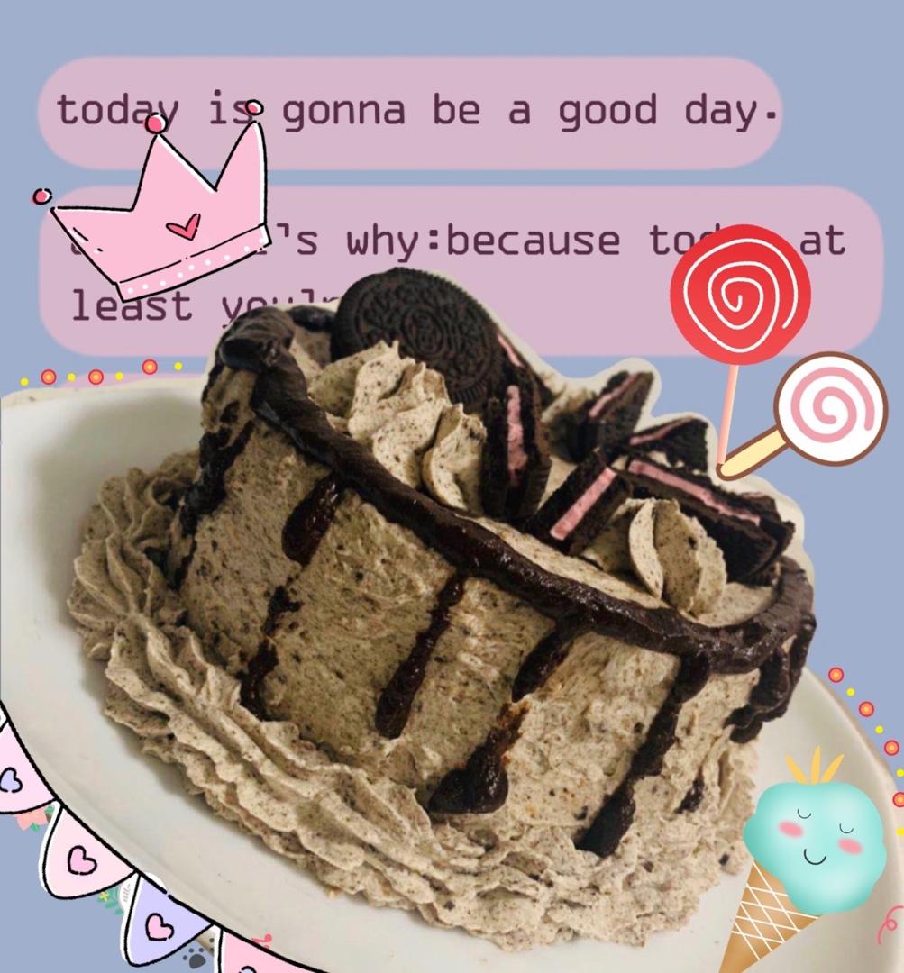 奥利奥咸奶油蛋糕