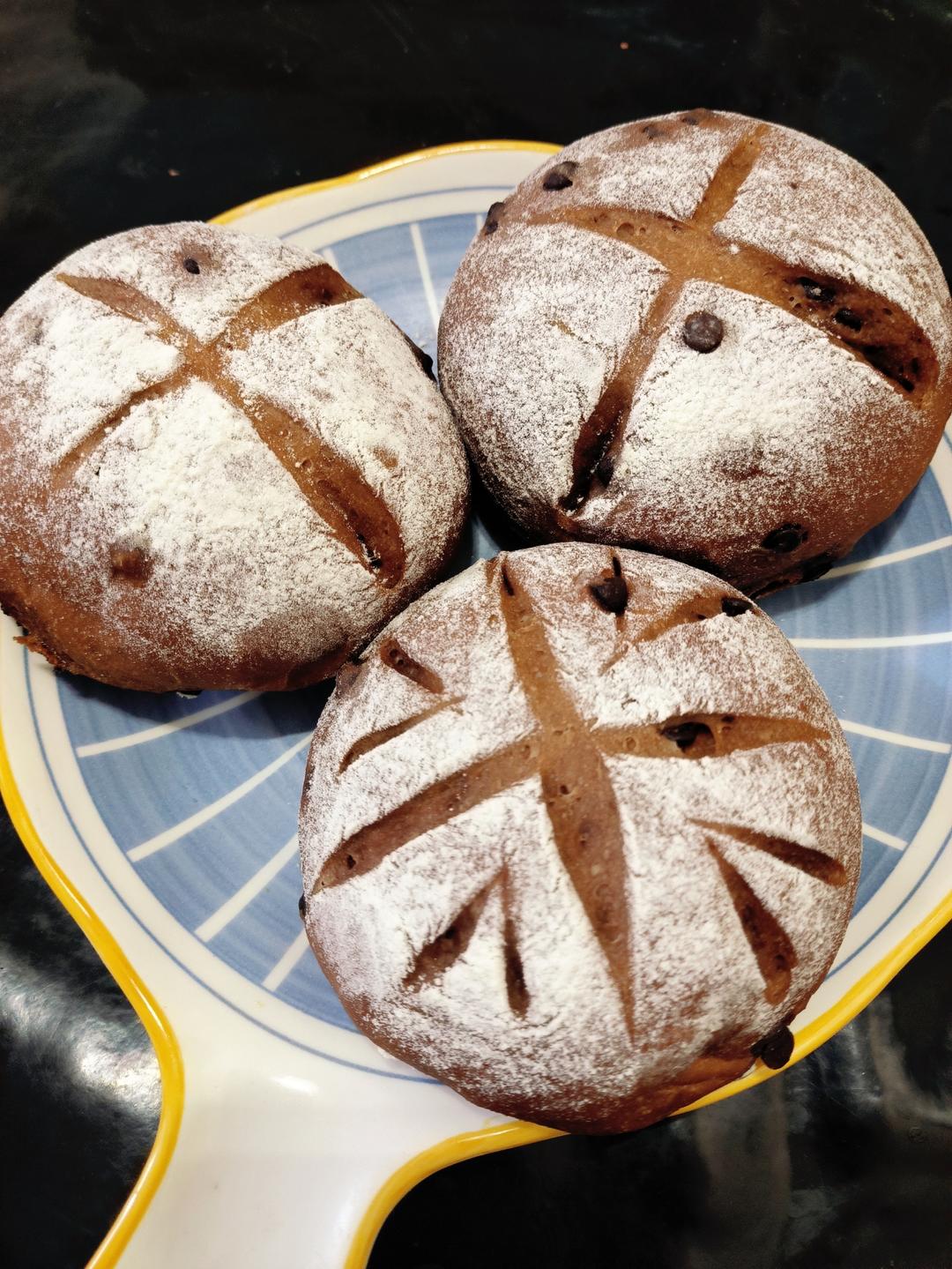 香蕉巧克力软欧