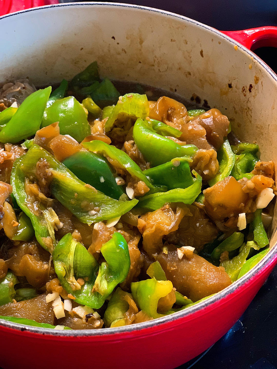 肉末茄子-Staub珐琅铸铁锅