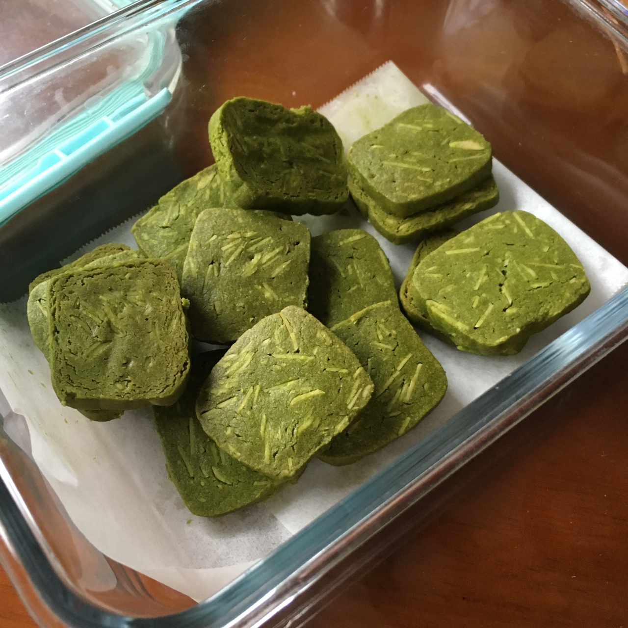 抹茶杏仁饼干