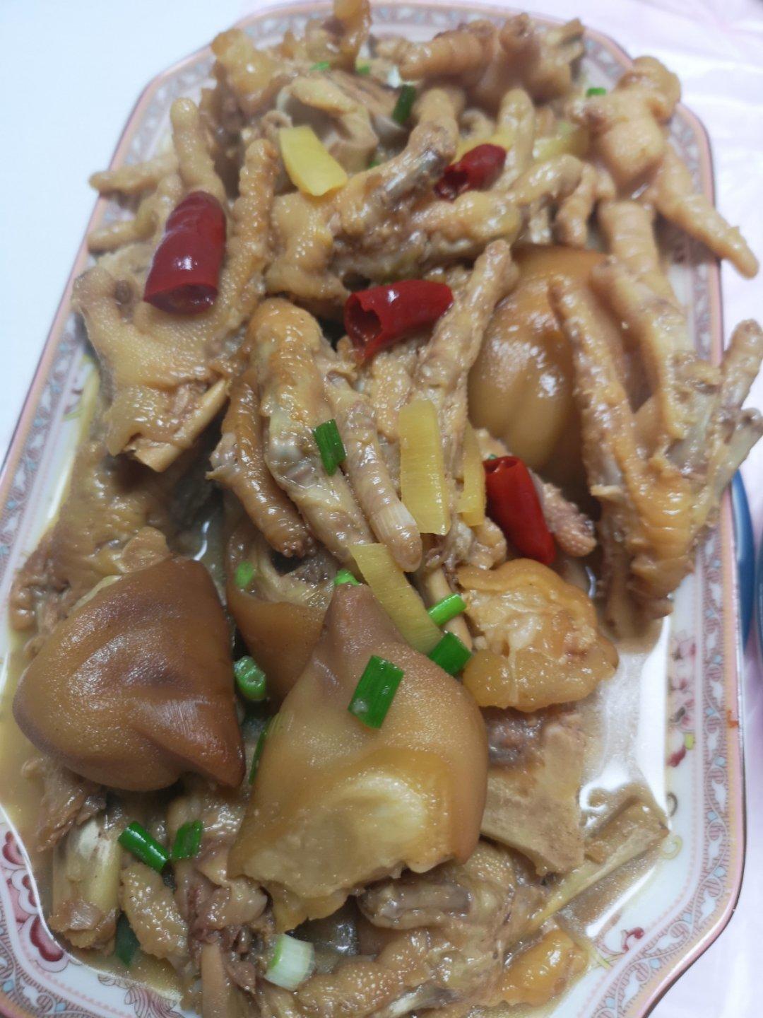 香辣烧鸡爪