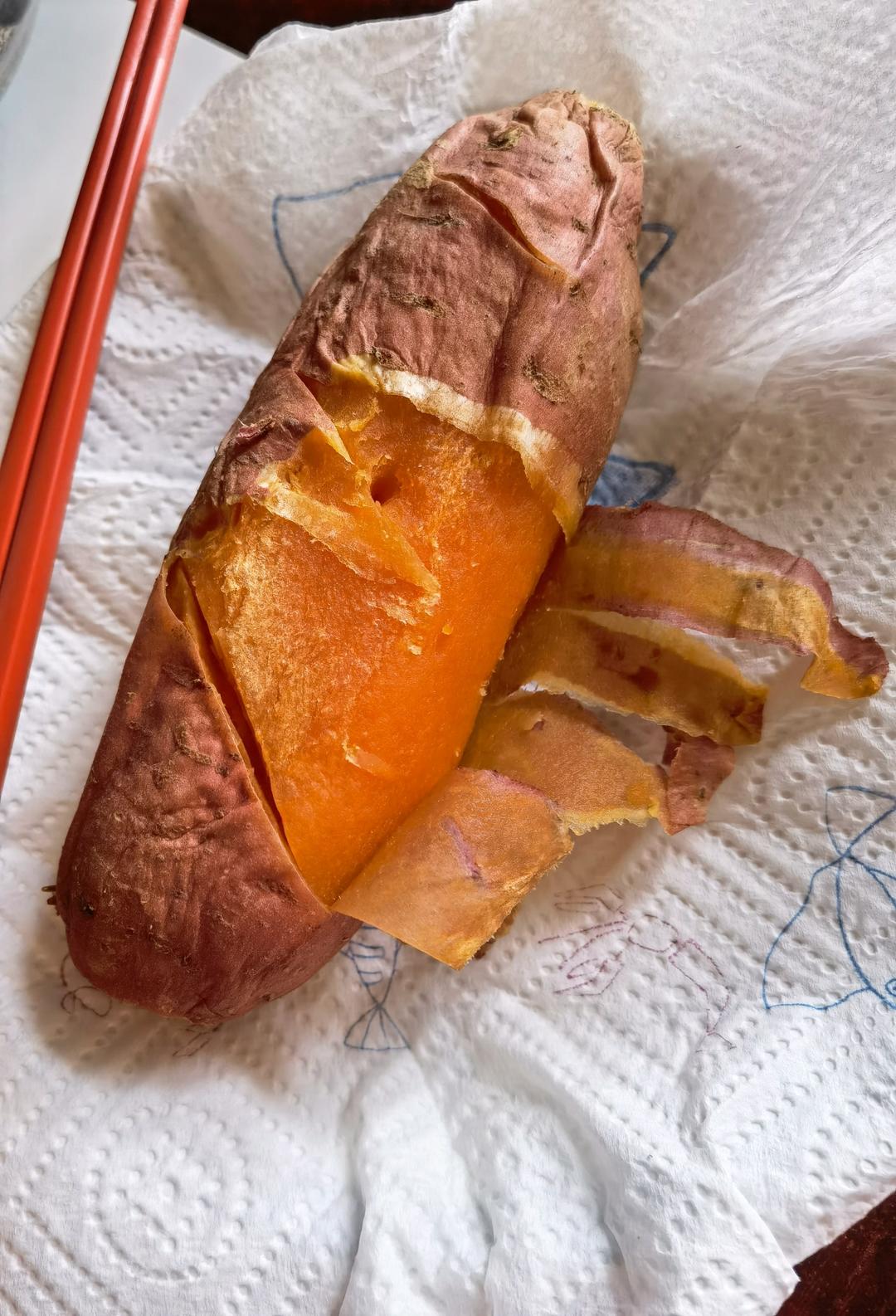 微波炉烤红薯(超级简单)