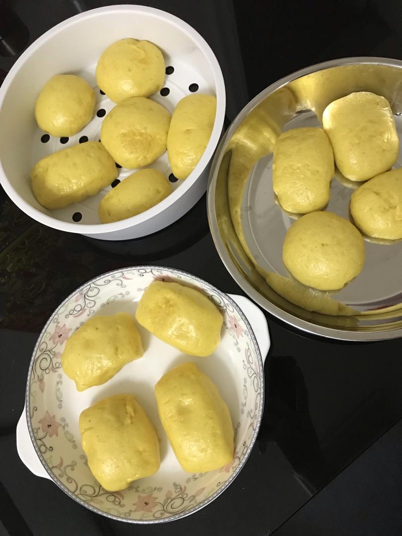 超简单只需一发不放一滴水、弹性超好的黄金南瓜馒头（记录方子），附边角料的整形