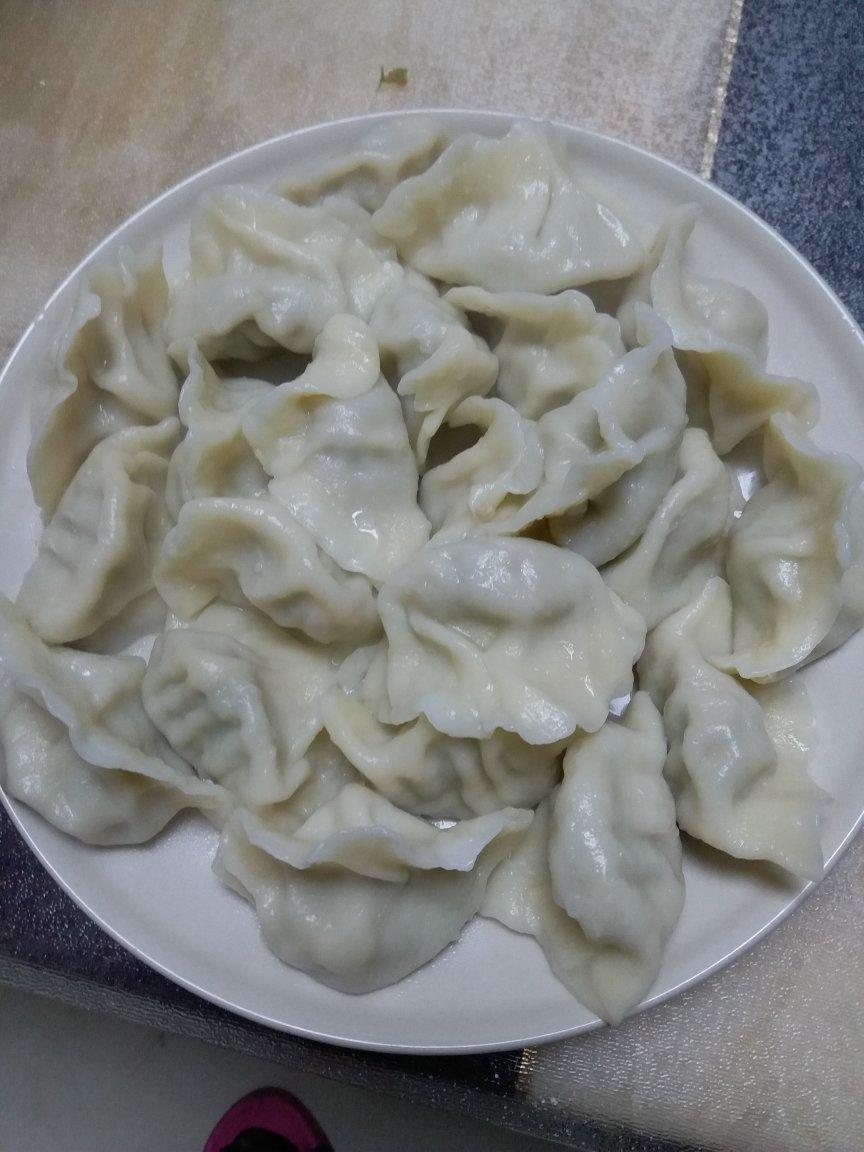 梁丘柔纹做的槐花饺子