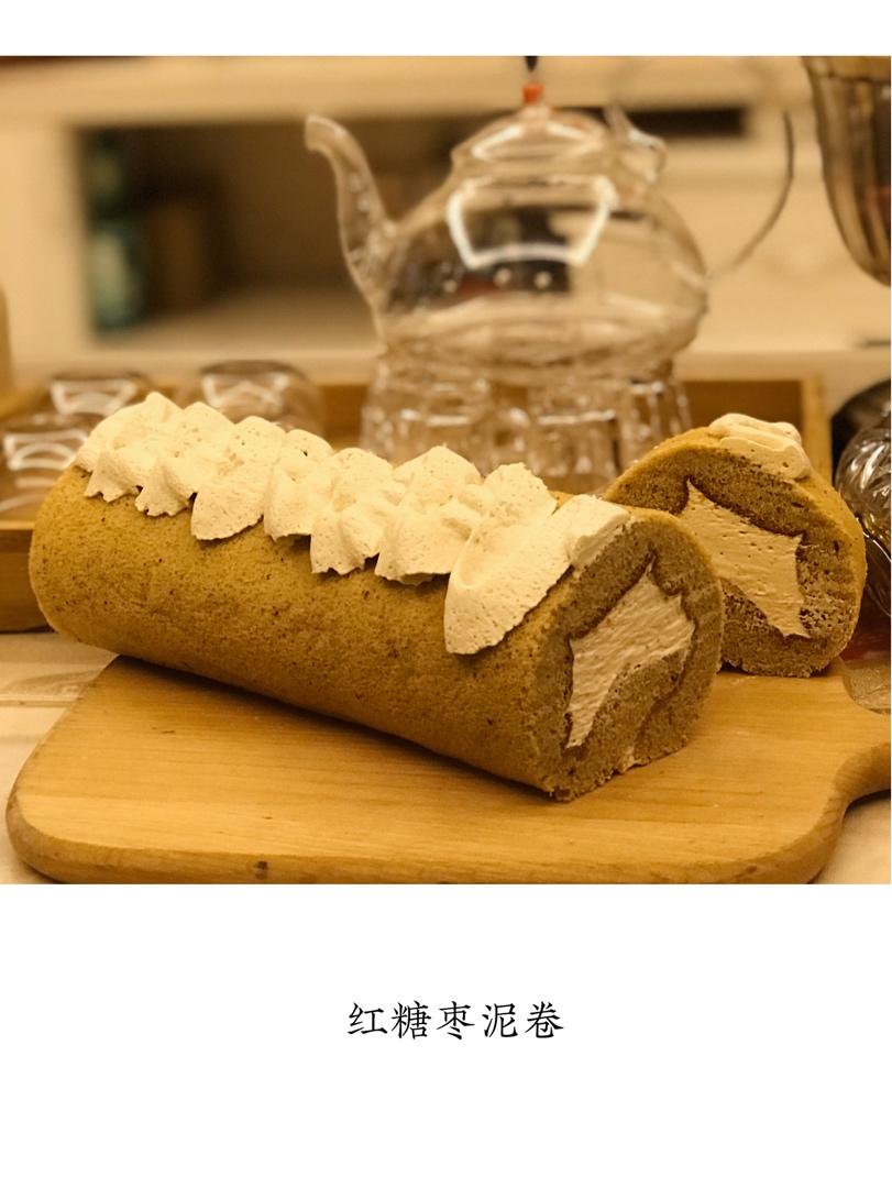 红糖枣泥蛋糕卷