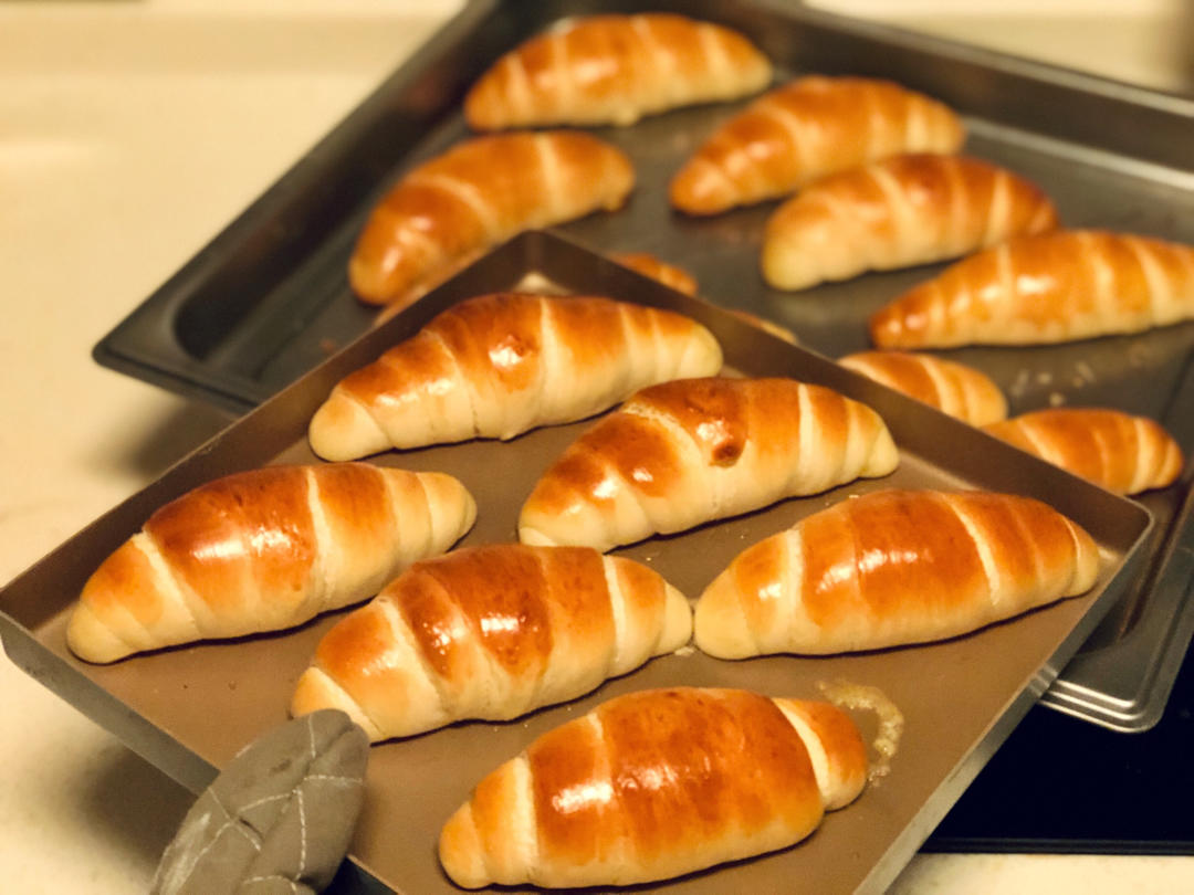 albeeeeee做的日式海盐可颂咸可颂无需开酥零失误的网红面包