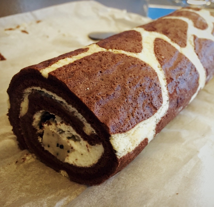 超萌长颈鹿蛋糕卷