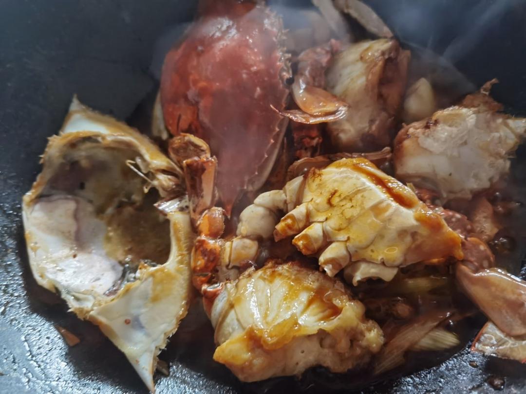 韩国辣酱炒蟹