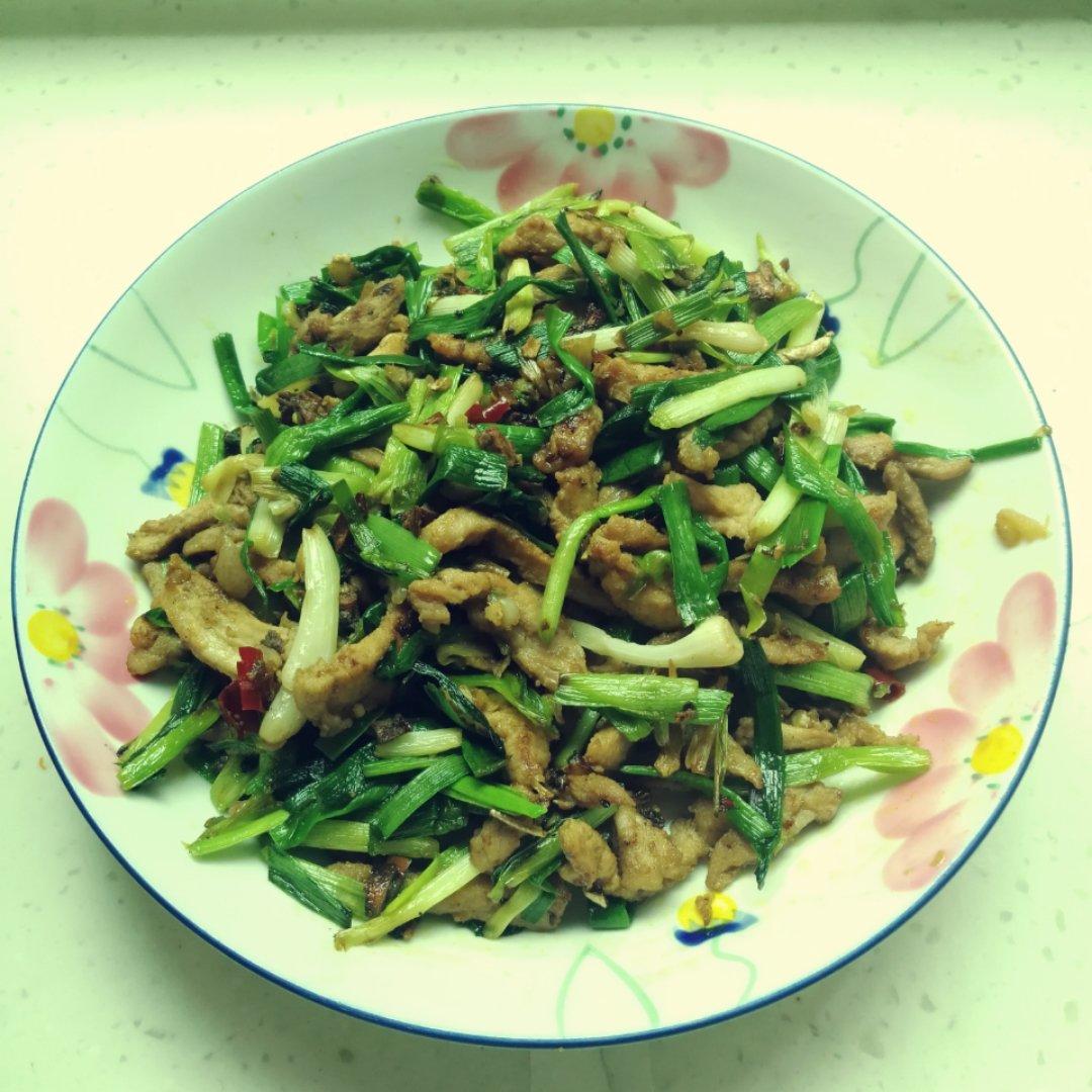 蒜苗炒肉