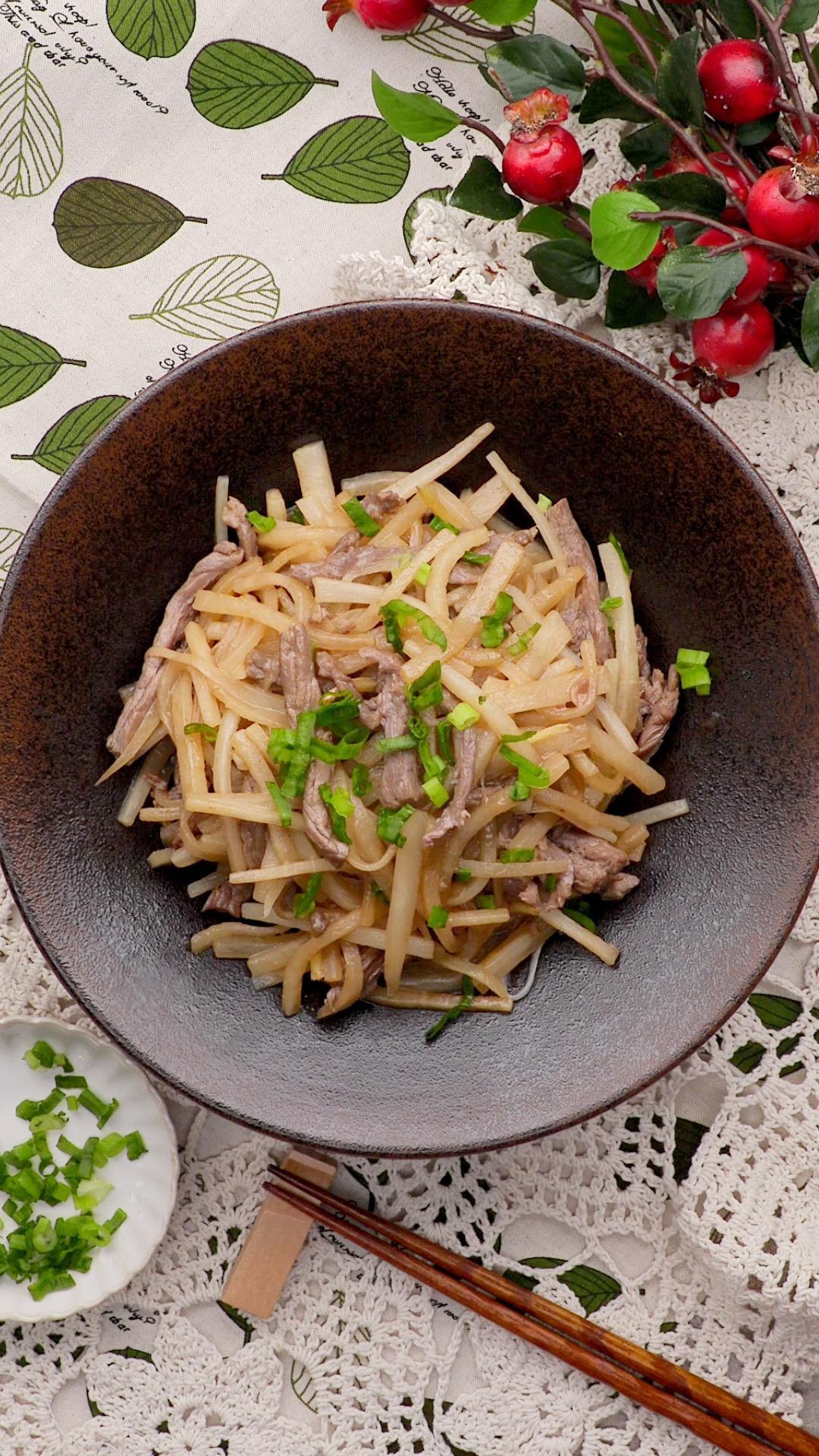 减脂萝卜牛肉丝的做法