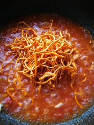 虫草菇豆腐番茄浓汤（美白减肥快手菜）的做法 步骤9
