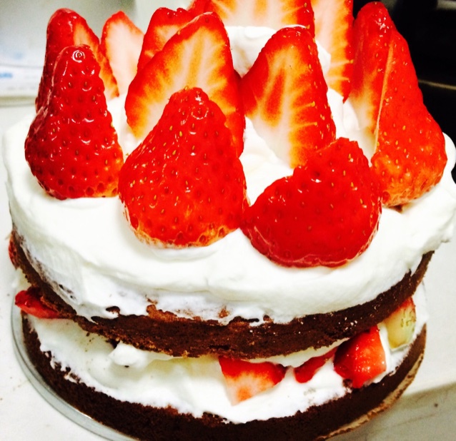 裸蛋糕之奶油巧克力戚风