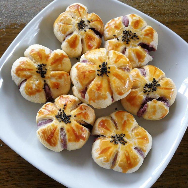 香芋梅花酥
