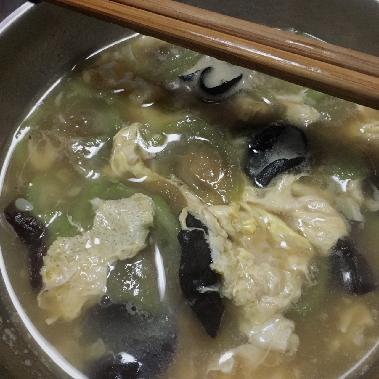 丝瓜咸汤