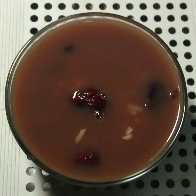 红豆黑米酒酿粥