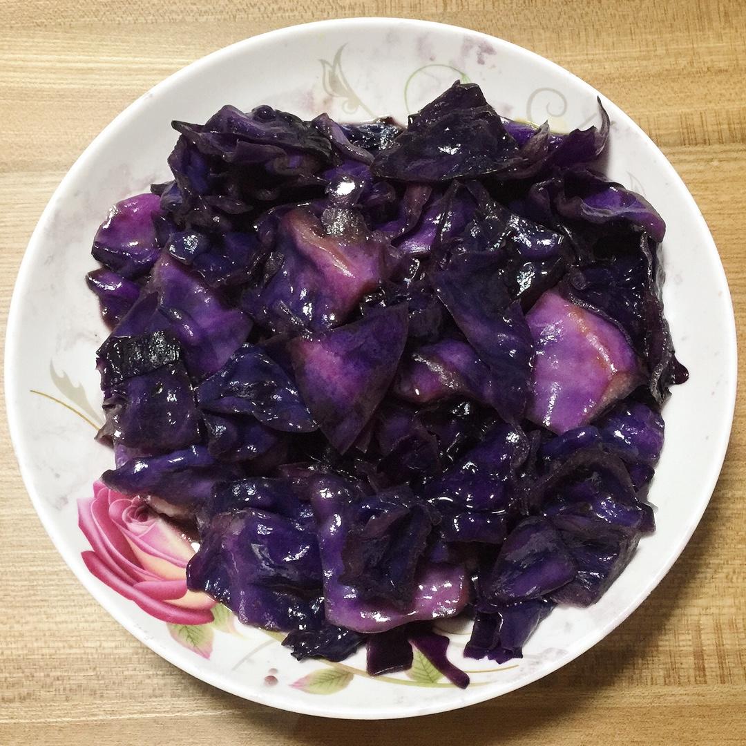 米粥的宝贝猪做的蚝油紫甘蓝