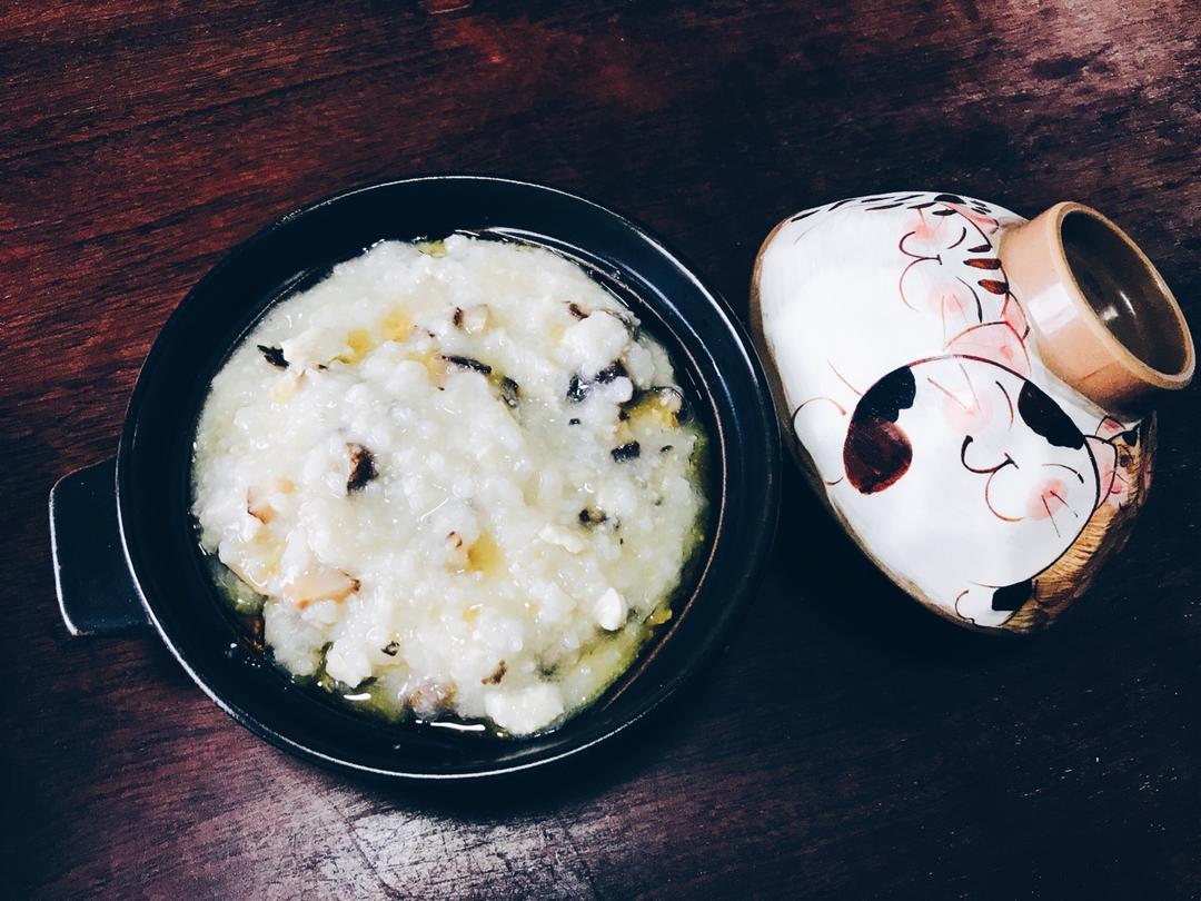 香菇滑鸡粥