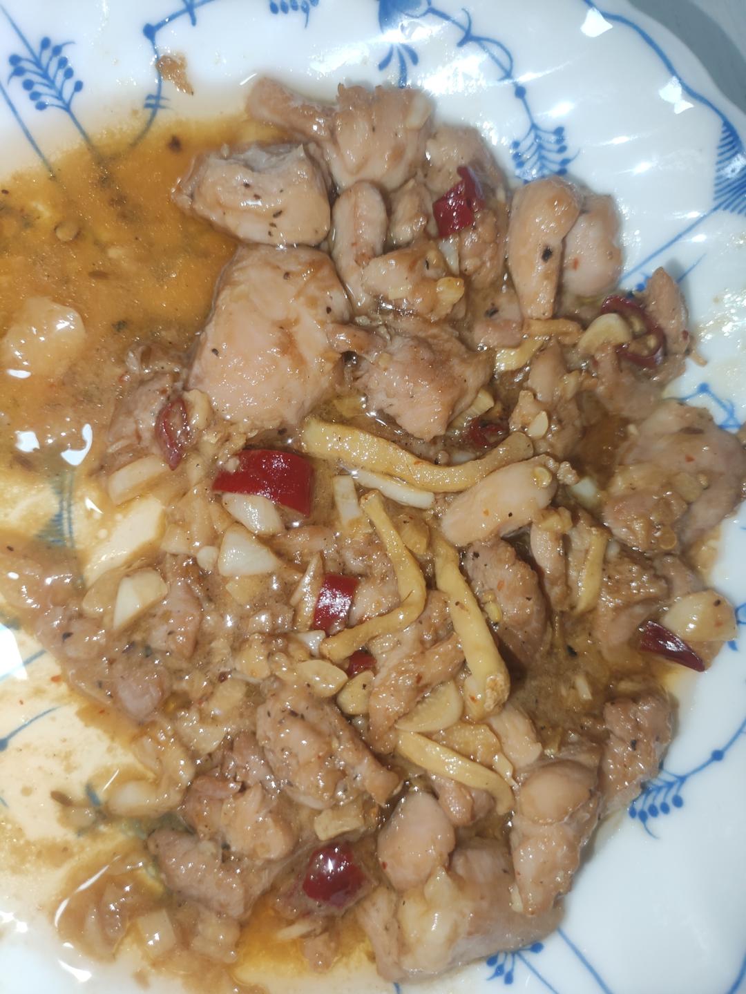 蒜香煎鸡腿肉