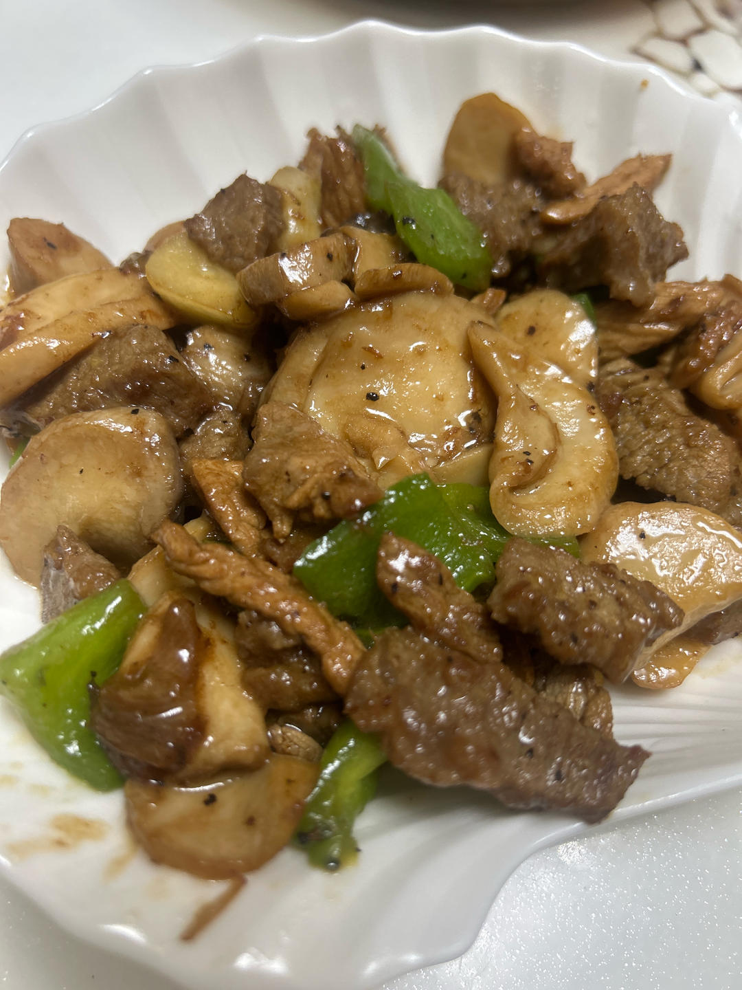 杏鲍菇牛肉粒