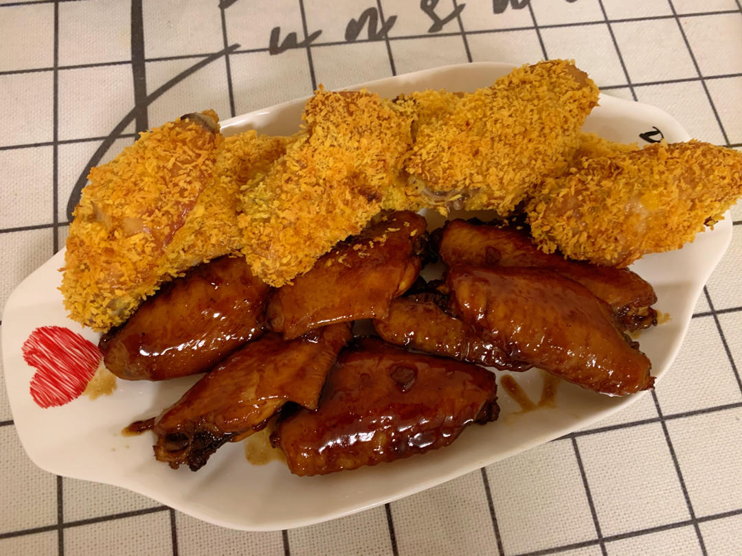 🔥烤箱🔥面包糠烤鸡翅