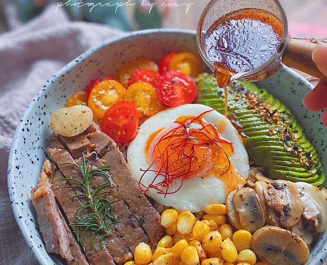 健康低脂餐‼️不单调的牛排波奇饭❤️百吃不厌的做法