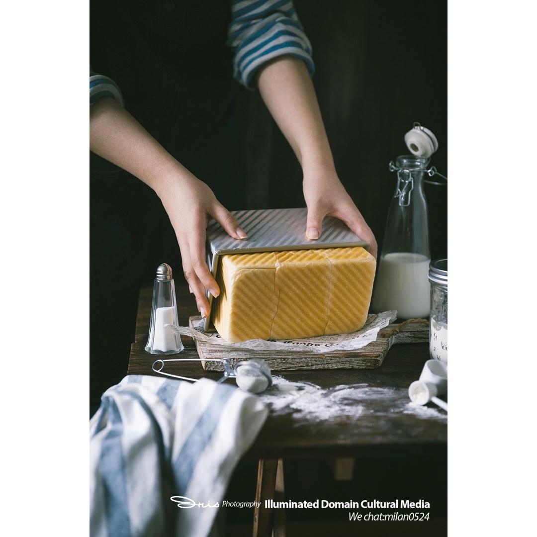 高级感满满的细腻白边吐司(中种法)