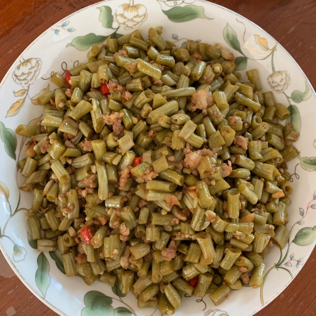 酸豆角炒肉末