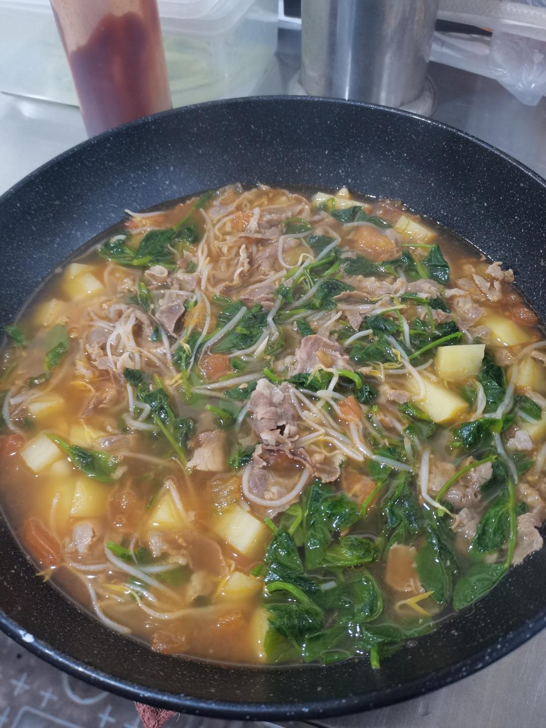 超开胃的番茄土豆肥牛汤‼️下米饭无敌了