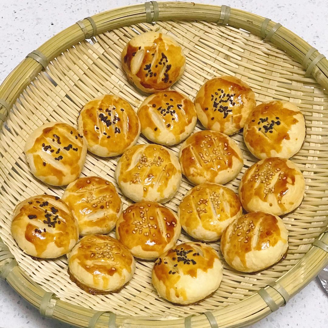 黑芝麻花生酥饼（网红蛋黄酥改良版）