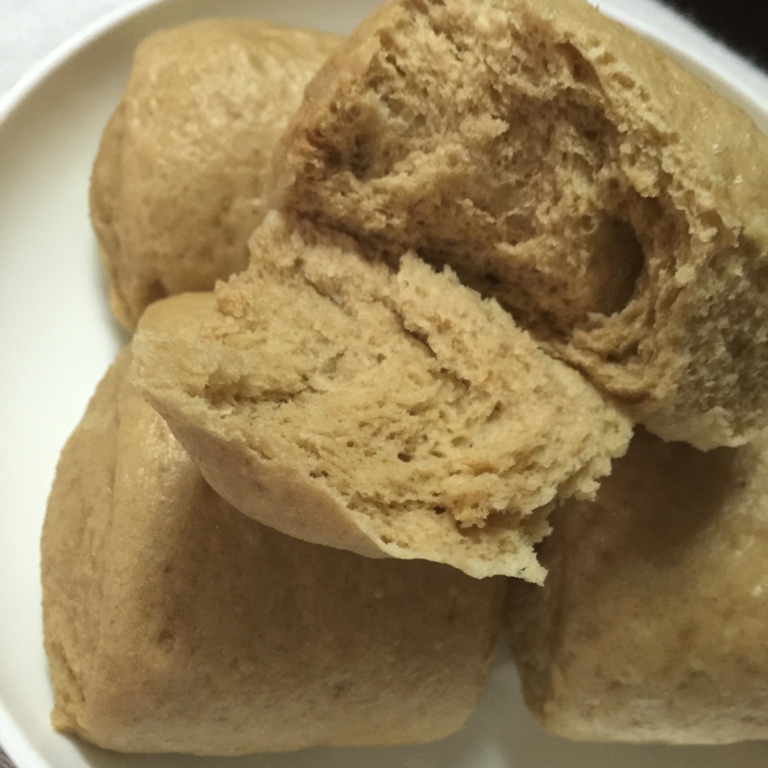 懒人版的红糖豆渣馒头