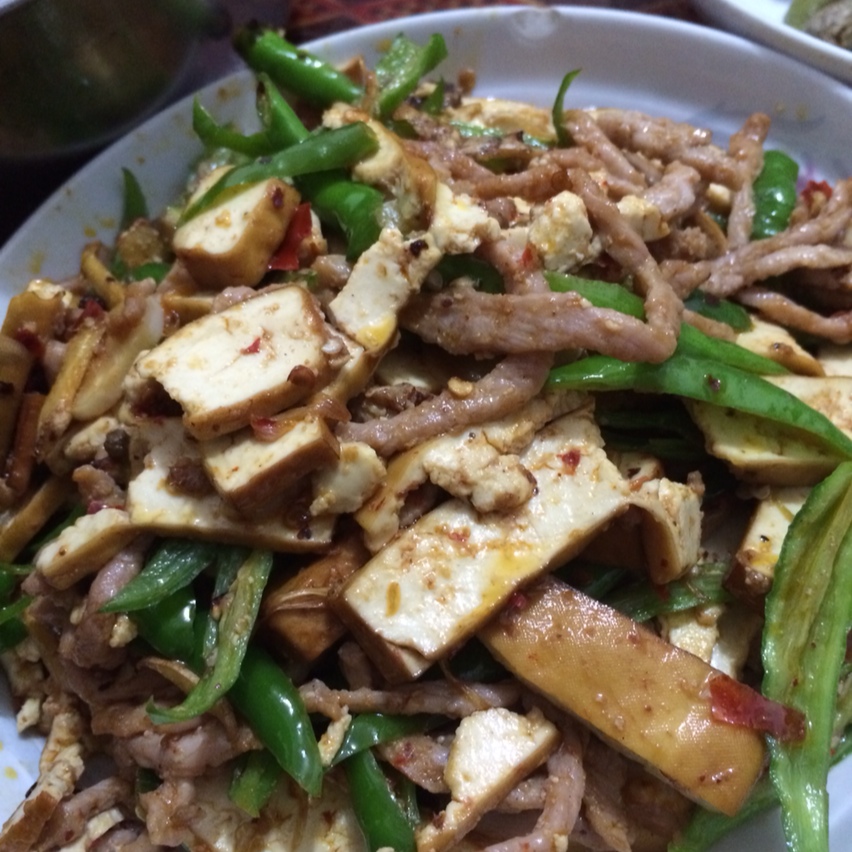 青椒豆腐干