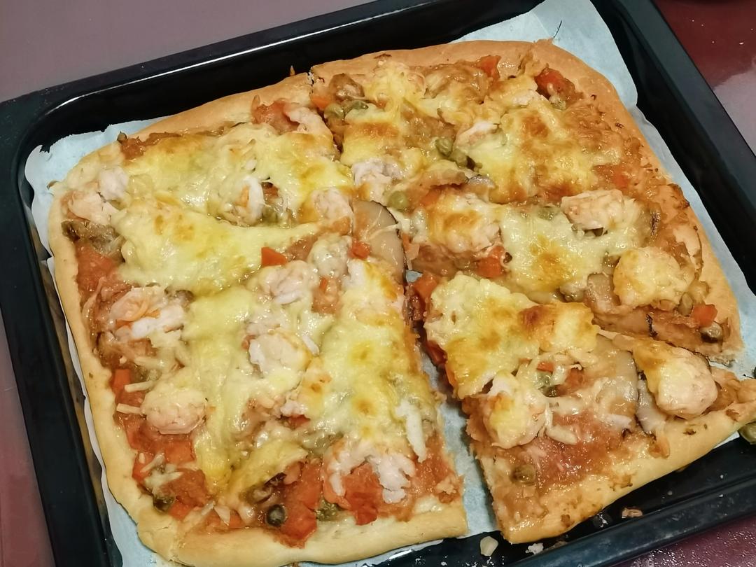 儿子说比BSK好吃的披萨（含披萨酱、饼底做法）