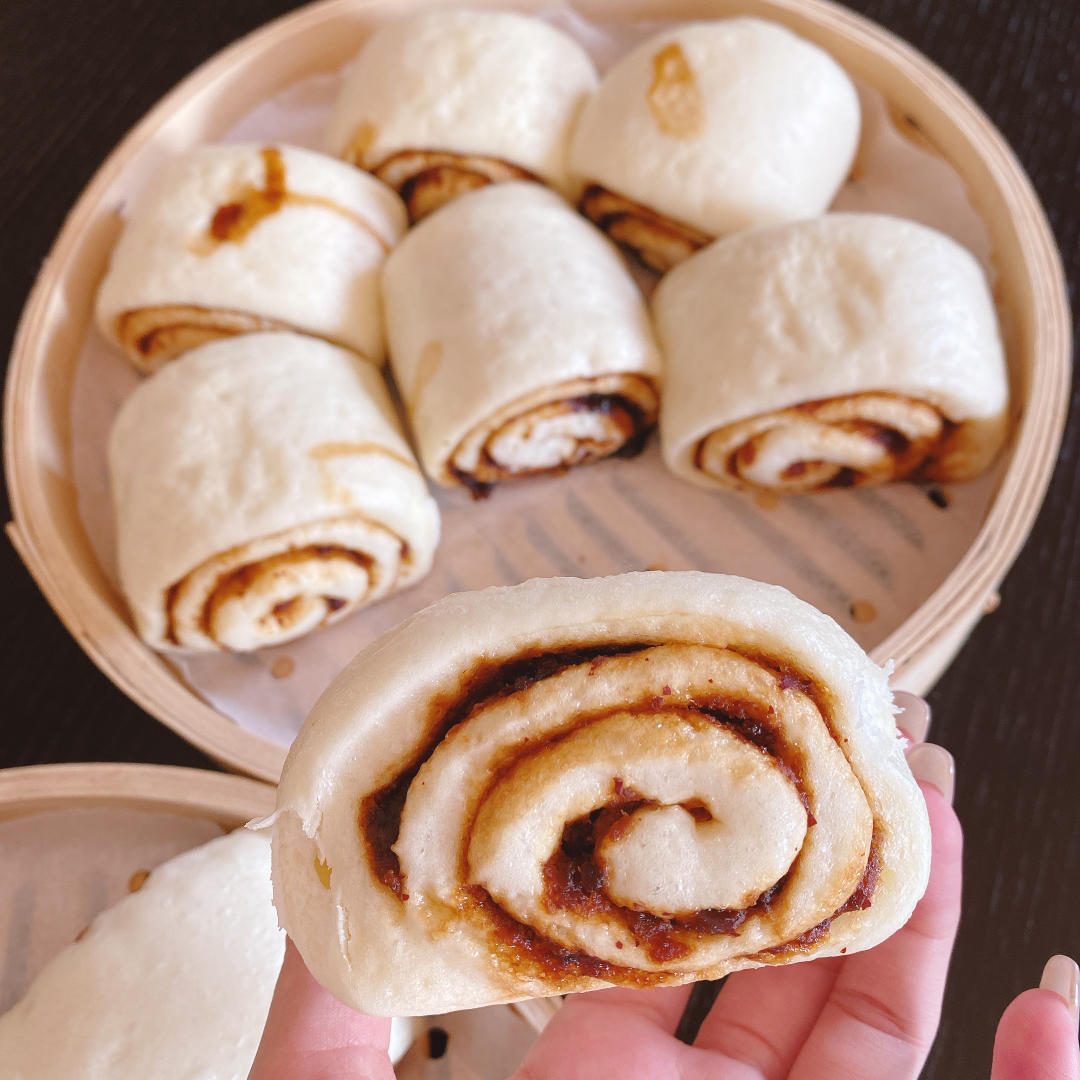 满口枣香的枣泥卷馒头