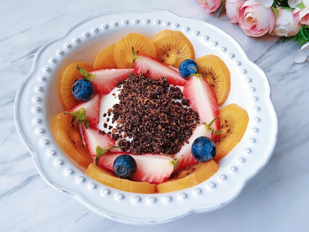 酸奶水果捞的做法