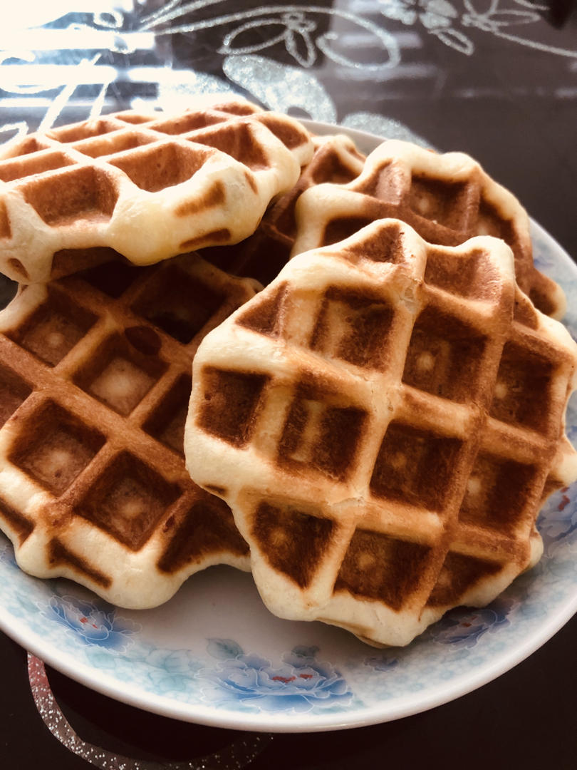 红豆华夫饼（轻食机酵母版）