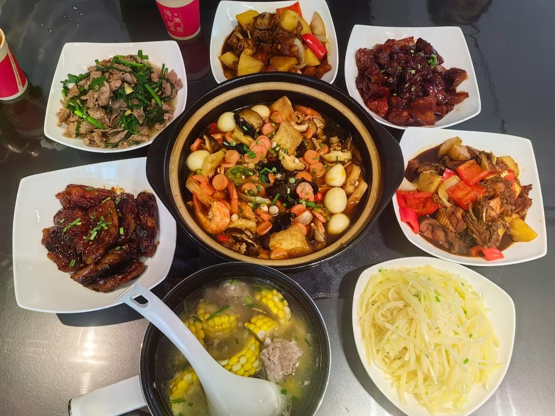 醉好吃的肉末鲜虾素菜煲，鲜香美味又下饭