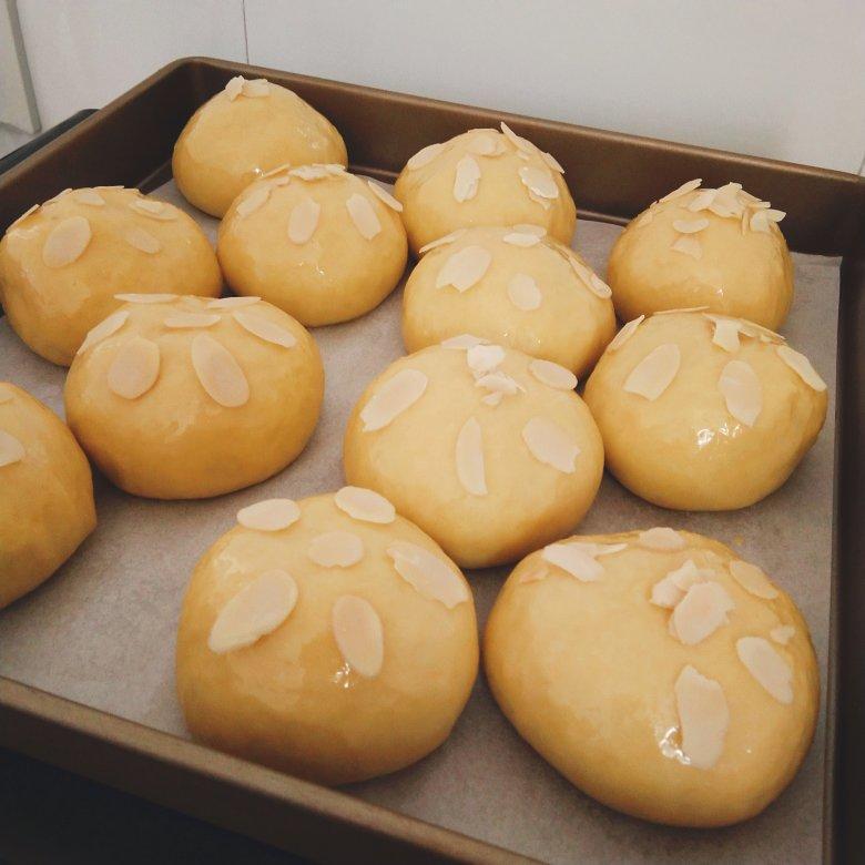 南瓜奶油小餐包（一次发酵）