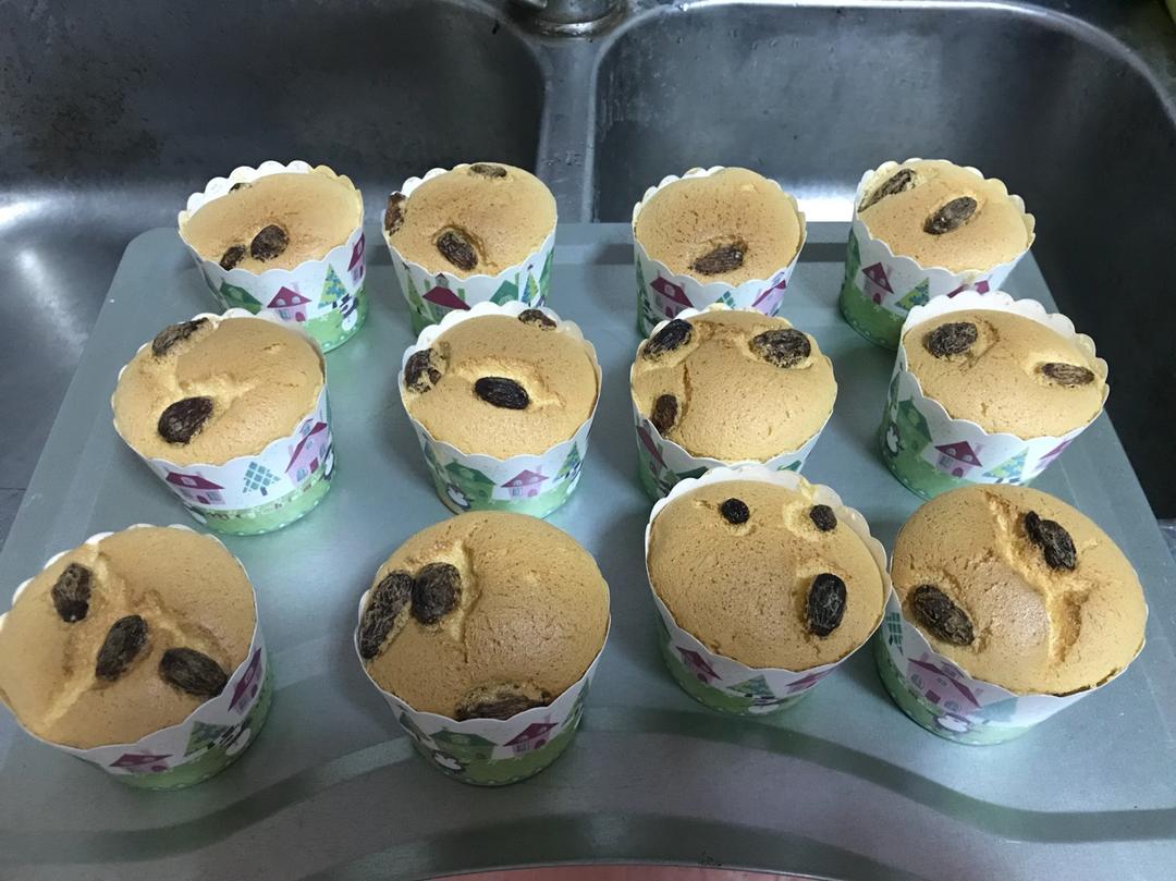 新手也能做的戚风纸杯蛋糕(9个装/6寸圆模)